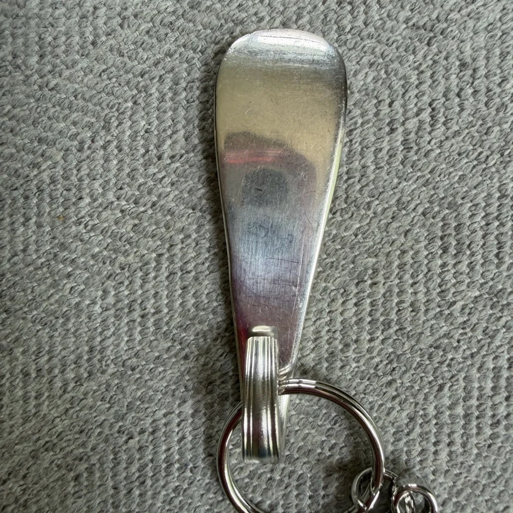 M Engraved Silverware Keychain - Picture 4 of 5